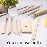 Nuts OT Nuts Clay Tools 13Pcs Pottery Kit Wood Metal Polymer Sculpting Tools view 3