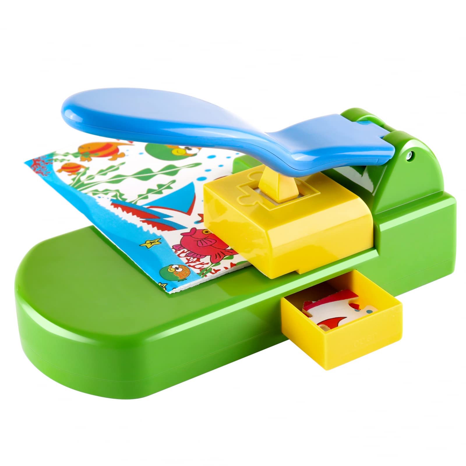 OTCRAFT Puzzle Maker Machine Cutter,Jigsaw Puzzle Making Machine with 10 Adhedive Foams,for Arts & Crafts Make Jigsaw Puzzles Scrapbooking & DIY Puzzle Jigsaw Mini Tool