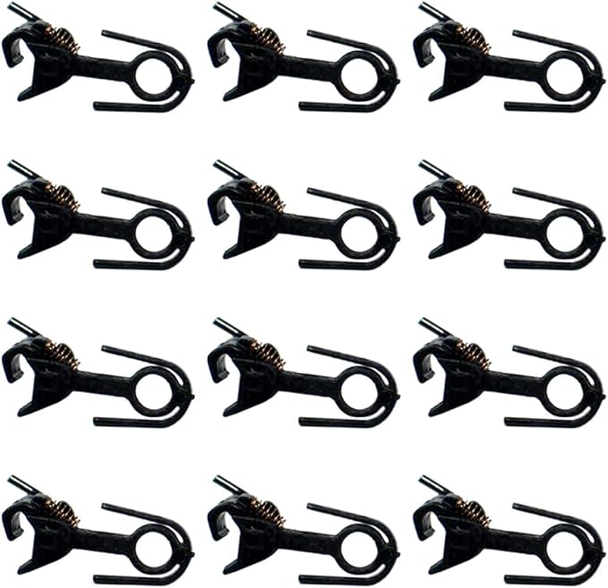 Yamix 12Pcs Model Trains HO Scale Coupler Hooks 17.3mm
