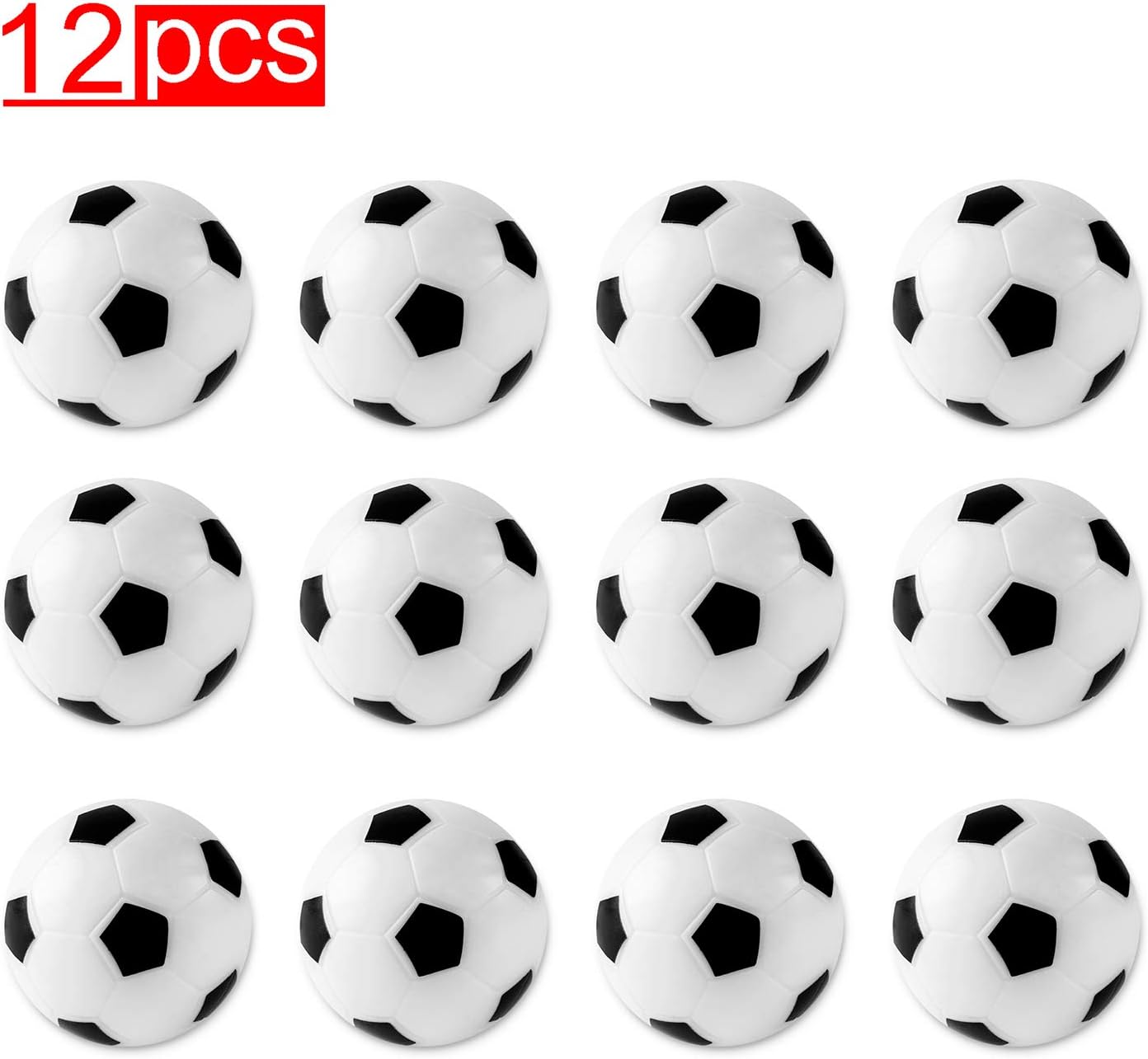 Table Soccer Foosballs Replacements Mini Black and White