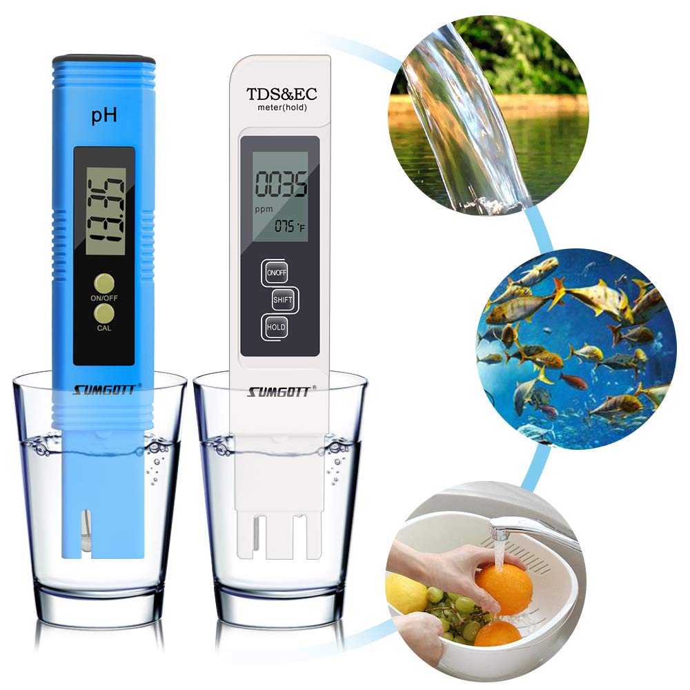 Digital Water Quality Test TDS PH EC Temperature 4 in 1 Set for Water