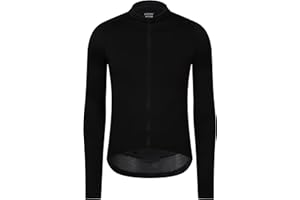 RISESBIK Men's Long Sleeve Cycling Jersey Zipper Pocket Lightweight Aero Race Fit Pro Road Bike, UPF 50+ Biking Cycling Shirt