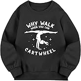 Ecolala Girls Cute Graphic Crewneck Sweatshirt Long Sleeve Drop Shoulder Pullover Tops