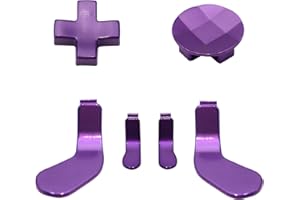 E-MODS GAMING Replacement D-Pads Paddles Trigger Buttons for Xbox Elite Controller Series 2 Model 1797 & Elite Series 2 Core & Xbox Elite Controller Model 1698 (4+2-Purple)