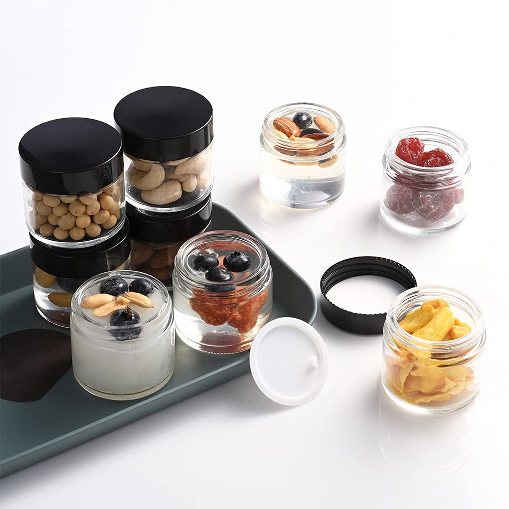 Mua 2 oz Glass Jars with Lids, Bumobum 3 pack Clear Small Jar with ...