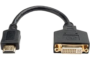 Tripp Lite HDMI to DVI Cable Adapter HDDVI (HDMI-M to DVI-D F) 8-in.(P132-08N)