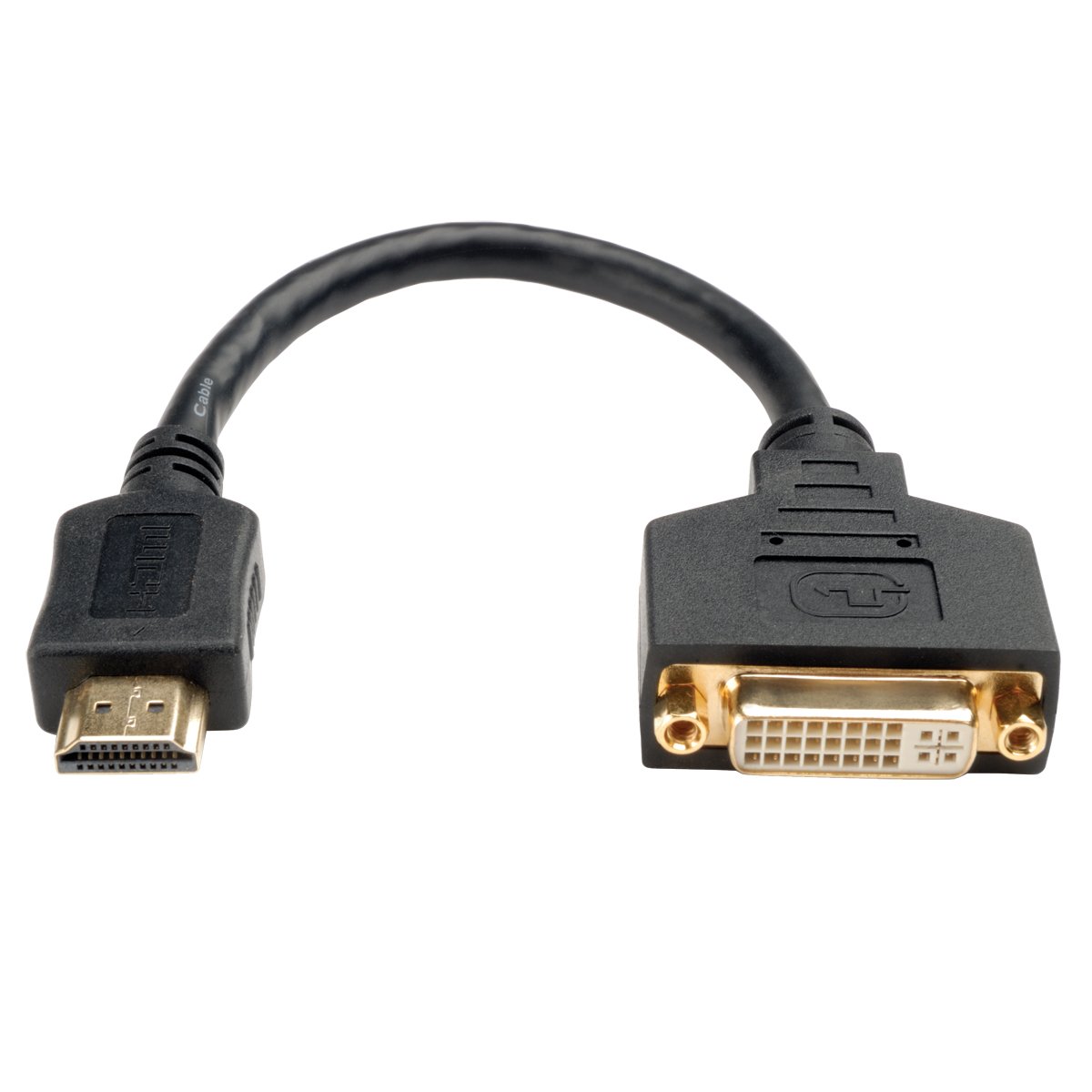 Tripp Lite P132-08N HDMI To DVI Cable Adapter (HDMI-m to DVI-D F) 20.32 cm