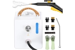 CAYAMA Steam Cleaner with Trigger Control, High Pressure Handheld Steamer for Cleaning Bathroom, Kitchen, Car, Furniture, Grout,Multi-Surface Tools Included to Remove Dirt, Grime, Grease, and More