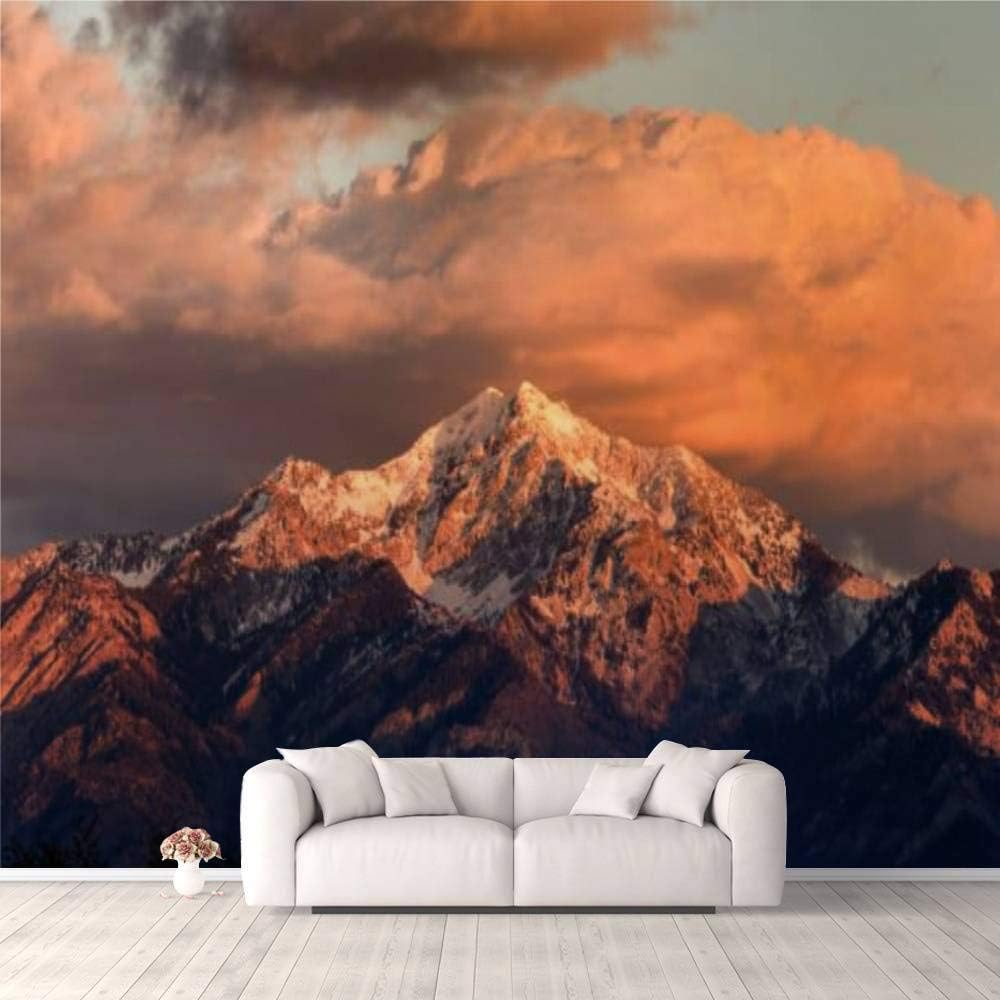 Amazon Com 3d Wallpaper Wasatch Mountains Utah Mount Nebo Sunset Clouds Stock Pictures Self Adhesive Bedroom Living Room Dormitory Decor Wall Mural Stick And Peel Background Wall Ceiling Wardrobe Sticker Home Kitchen