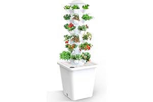 OVYNEWZLY Hydroponics Growing System,30-Plants Indoor Vertical Tower Garden System Kit,Hydroponic Germination Kit for Gardening Lover