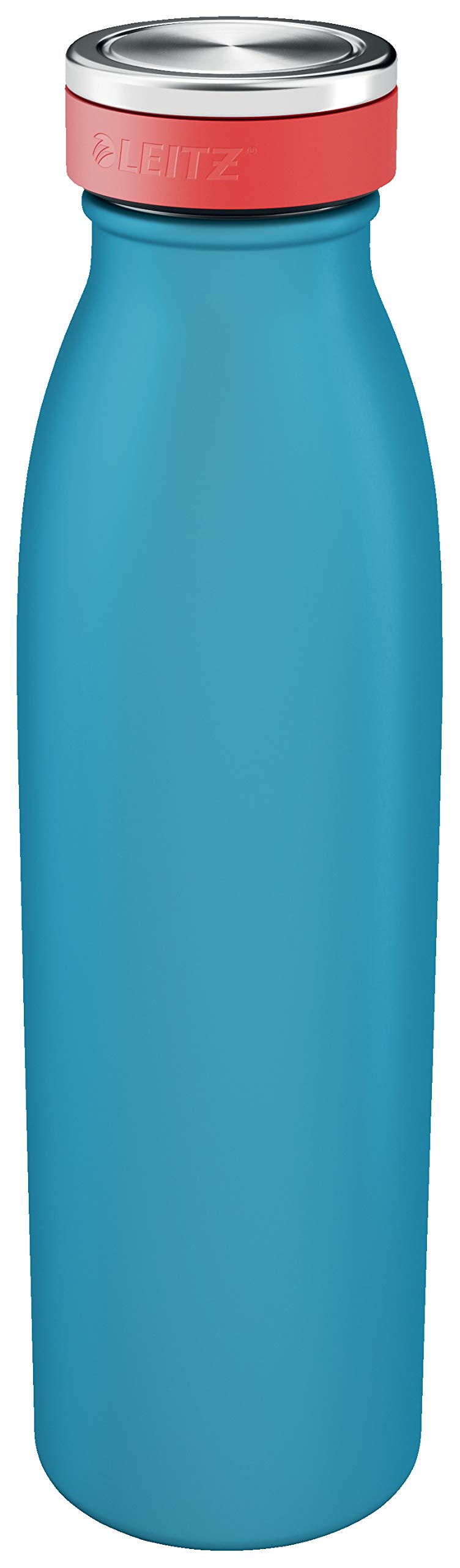 Leitz Water Bottle, Stainless Steel, Thermal Insulation for Hot and Cold Beverages, Reusable, Cosy Range, Calm Blue, 90160061