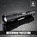 Ulako Green Light 300 Yards Zoomable Single 1 Mode Flashlight Torch for AR15 Rifle Shotgun Offset Mount
