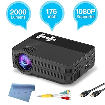 YTBLF Proyector Android 6.0 HD con Pantalla Full HD 1080P de 170 ...