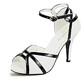 getmorebeauty Peep Toe Heels for Women Sexy Strappy High Heels Ankle Strap Heeled Sandals