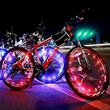 OuterStar Waterproof 20-LED Light String Bicycle Wheel Light for Safety and Fun (Set of 2)