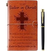 Filten Christian Gifts for Women, Sisters in Christ Gifts for Women Leather Notebook Journal Christian Sister Gifts from Sister Religious Gifts Faith Gifts Friendship Faith Gifts