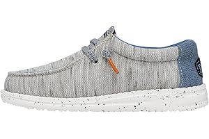 HEYDUDE Wally Kids Jersey | Kids Shoes | Lace Up Loafers | Comfortable & Light-Weight