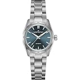 Hamilton Jazzmaster Performer Automatic Men's Watch, 34mm Case | Swiss Made, Blue Dial Analog Watch, WR 100m, Sapphire Crystal, 3-Hand Movement, Stainless Steel Strap, Stainless Steel Case