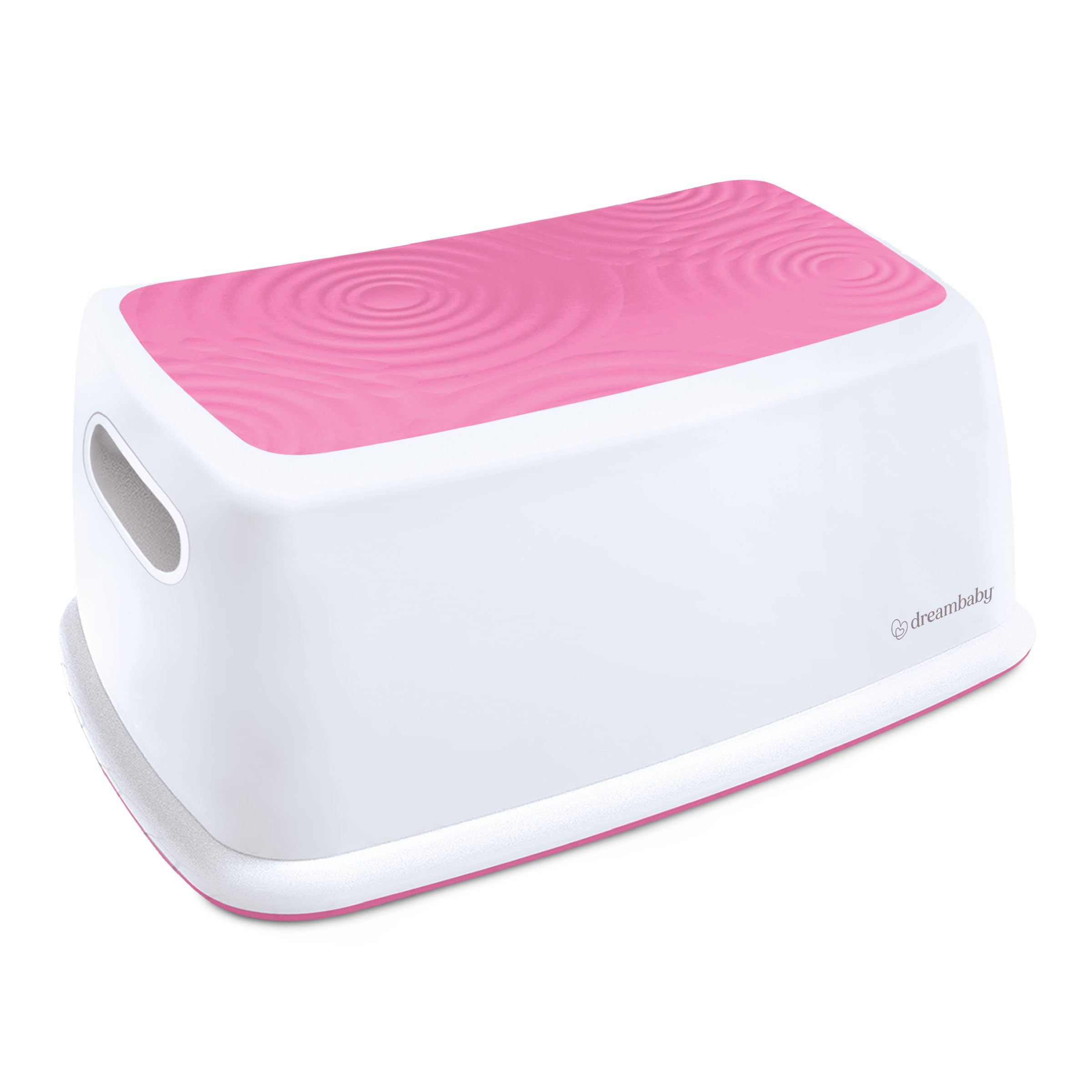 Dreambaby Easy-Up Toddler & Me Premium Step Stool - Anti-Slip Base & Sure-Grip Topper - Supports Up to 145kg - Easy to Clean, Lightweight and Durable Step Up for Toddlers, Kids & Adults - Pink