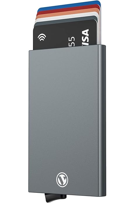 La Cartera VULKIT Tarjetero Minimalista Cartera Para Hombre