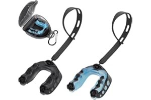 FOUUAAOOU 2Pack Football Mouth Guard with Case, Youth Sports Mouth Guard, Professional Mouthguard for Hockey, Boxing, Hockey, Basketball, MMA, Lacrosse