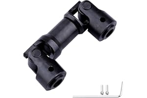 FriHobby Splined Steel Universal Drive Shaft Driveshafts CVD Axle Shaft 1/10 Scale RC Crawler Car Upgrades Replacement for Traxxas Axial Tamiya RC4WD Redcat Racing (62-75mm Length)