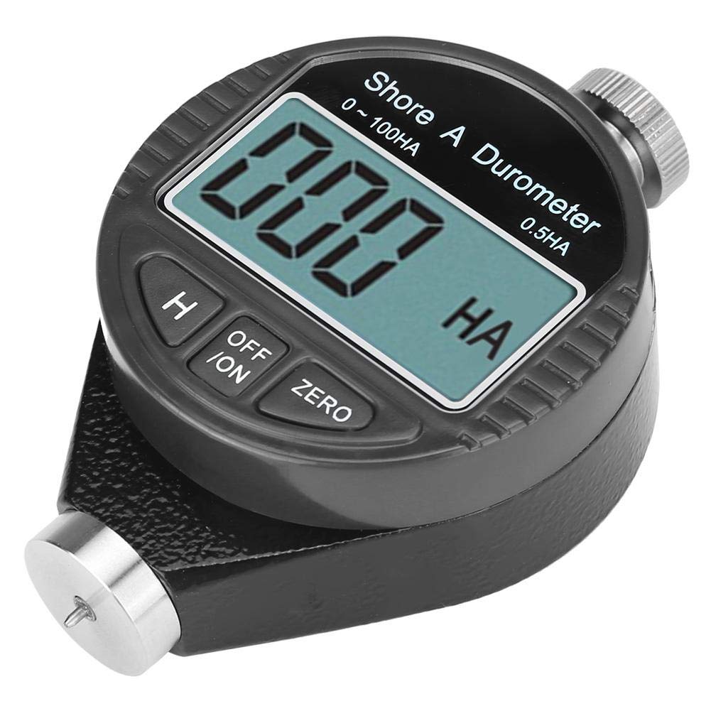 Hardness Tester Meter - 100HD A Durometer Shore Rubber Hardness Testers Digital Durometer Scale LCD Display Meters for Silica Gel Tire Plastic Flooring