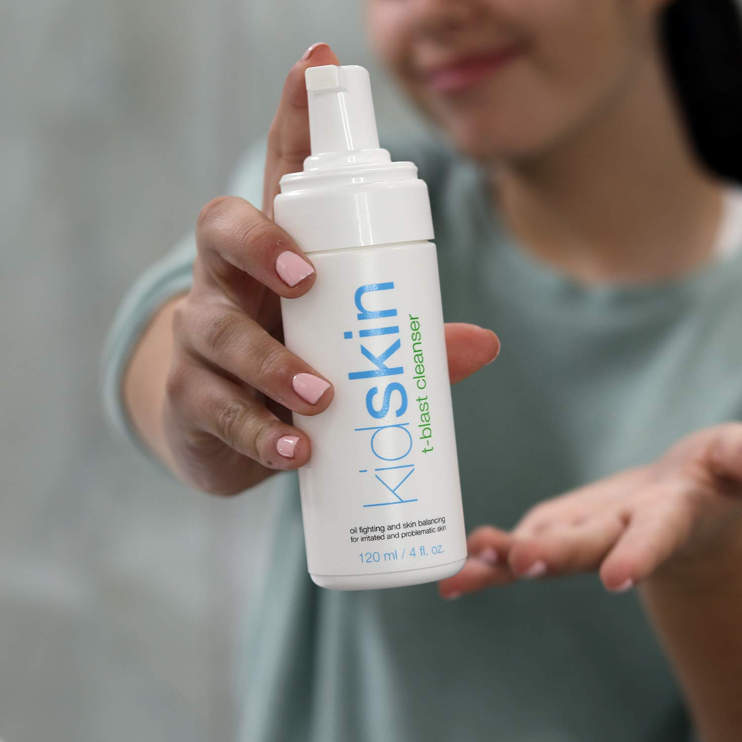 Kidskin TBlast Cleanser Foaming Facial Skin Cleanser for Kids and