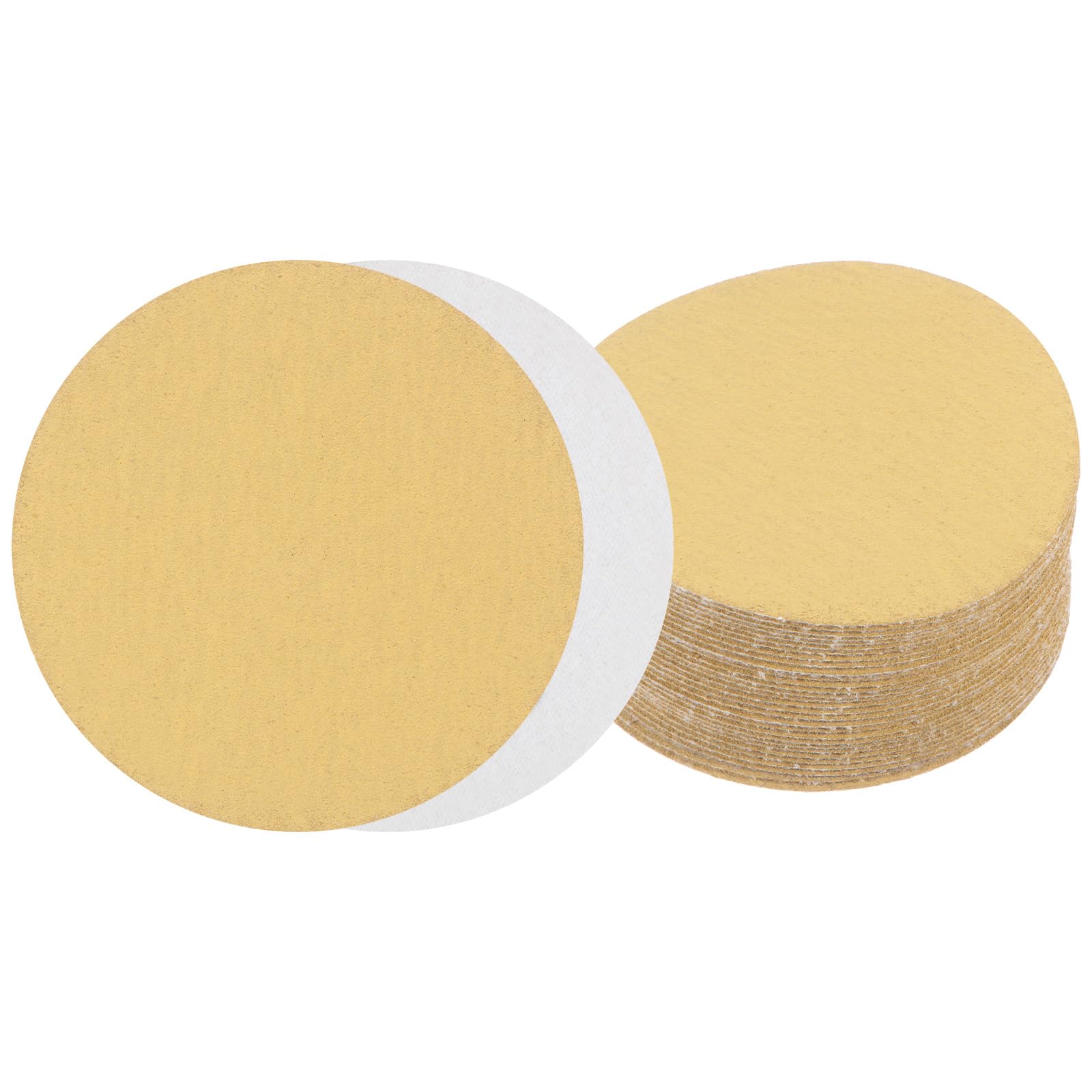 Kozelo 30pcs No Hole Sanding Discs- [ 3 Inch 180 Grit ] Round Hook and Loop Grip Sanding Pads Sheet for Wood Metal Polishing Use| Aluminum Oxide & Zirconium Oxide Sandpaper