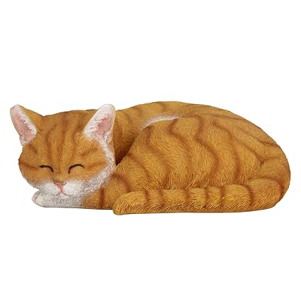 Wonderland Sleeping Cat Garden or Home Decor (Animal Statue, Balcony, Gift)