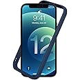 RhinoShield Bumper Case Compatible with [iPhone 12/12 Pro] | CrashGuard NX - Shock Absorbent Slim Design Protective Cover 3.5M / 11ft Drop Protection - Navy Blue