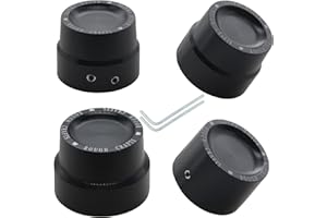 Amavoler Rear Axle Nut Cover+Front Axle Nut Cover Axle Caps Fit for Harley Softail Electra Road Glide Sportster.