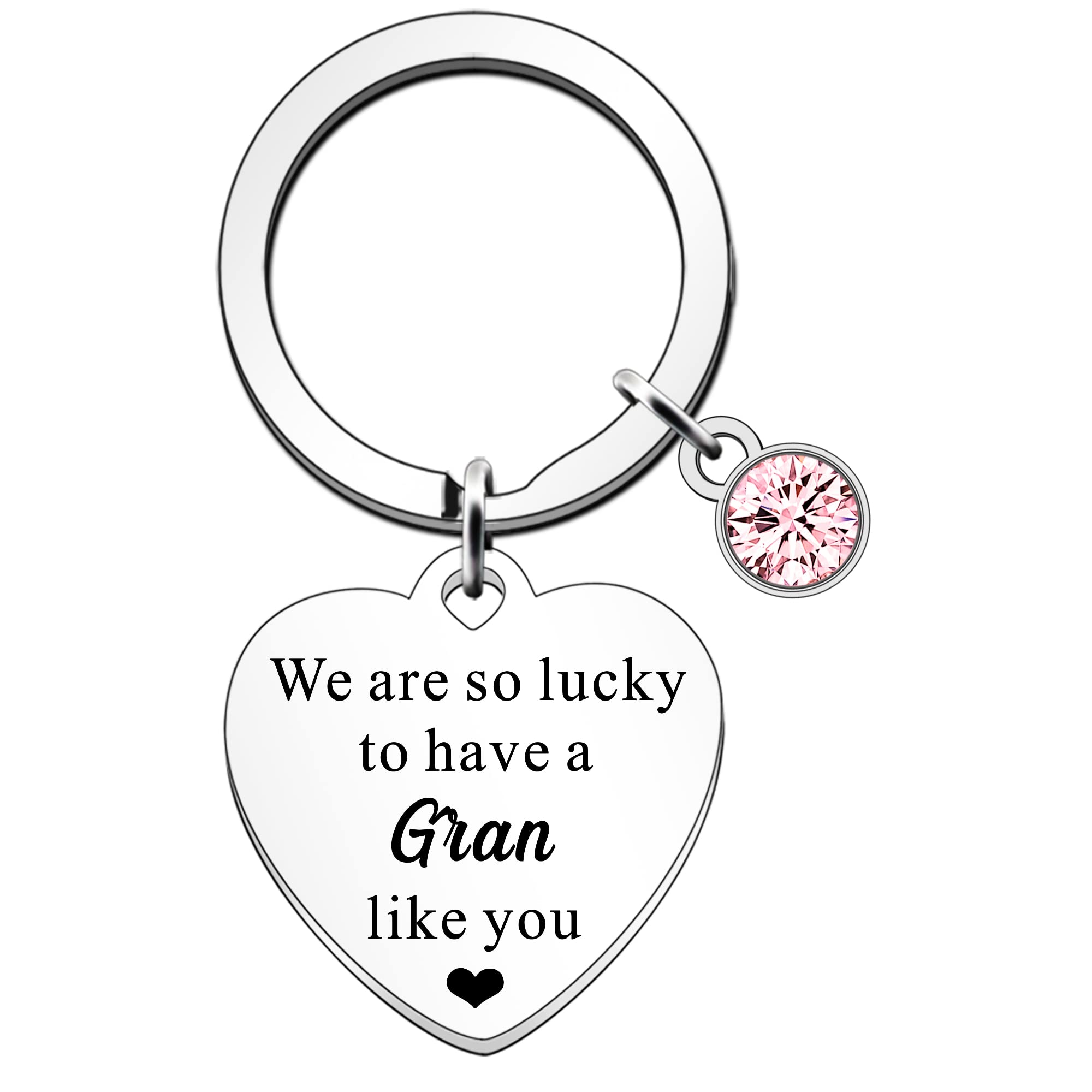 SDOFY Gran Gifts from Granddchildren for Birthday Gifts We are So Lucky to Have a Gran Like You Keychain