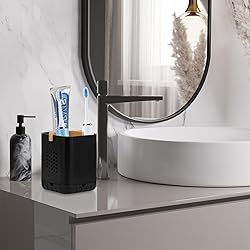 Boperzi Black Toothbrush Holders for