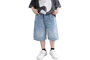Vintage Jorts for Teen Boys Y2k Baggy Jean Shorts Retro Pull On Denim Shorts Elastic Waist Loose Hip Hop Bermuda Jorts