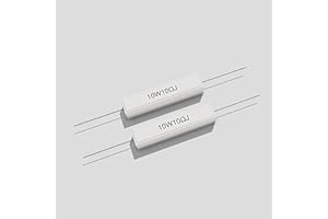 QeeaHuuo 2 PCS Cement Resistor, 10 Ohm 10 Watt Resistor,1KV 5% Tolerance Axial Leaded Wire Wound Fixed Ceramic Resistor
