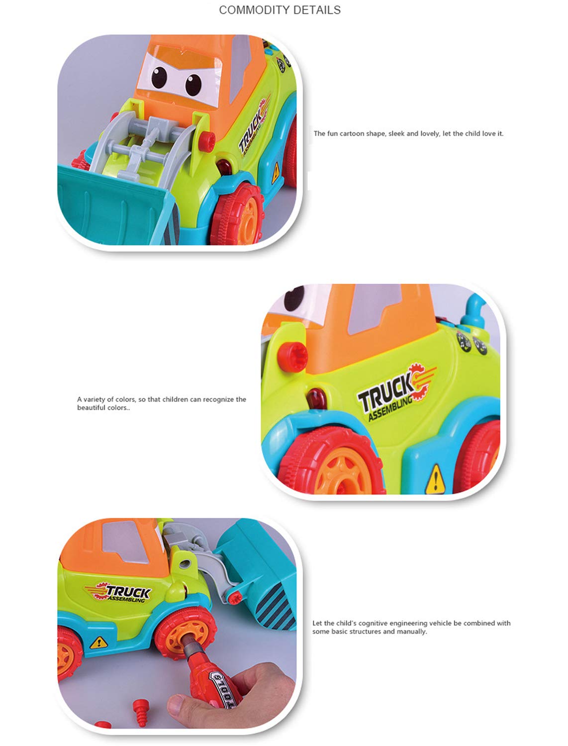 女の子 男の子 3 4 5歳 おもちゃ ブルドーザー 組み立て トラック 車 組み立て玩具 Toys Take A Part Diy B07gn8mbvj 3歳以上の子供に最適なギフト 自分だけのカーキットを作る ライト ドリルツール おもちゃ 組み立てブルドーザー 大工さん 激安大特価 Anoual Ma