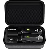 NUX C-5RC 5.8GHz Wireless Guitar System for Active or Passive Pickup Guitar, Charging Case Included, Guitar Wireless Transmit