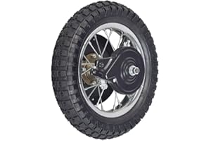 AlveyTech Rear Wheel Assembly - Replacement Kit for the Razor MX350 (V23+) and MX400 (V19+) Mini E-Bike, Electric/Gas Scooter Wheels, Dirt Bikes, Folding Scooters, Tube & Tire with Accessories 1-Pack