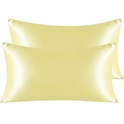 NTBAY 2 Pack Satin King Pillowcases for Hair and