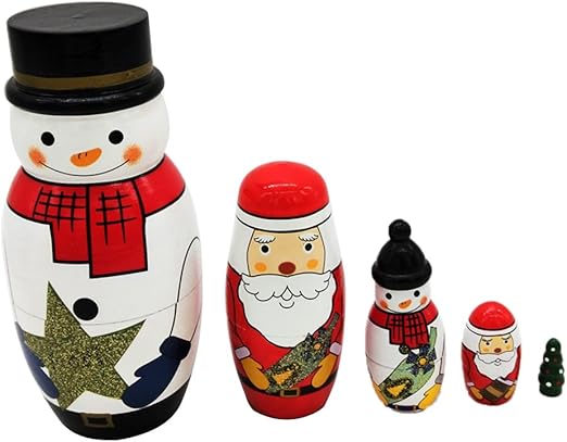 snowman russian dolls