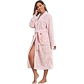 RONGTAI Plush Soft Robes for Women Lightweight and Warm SPA & Bath Robes Female for Mom Wife and Girl Friend