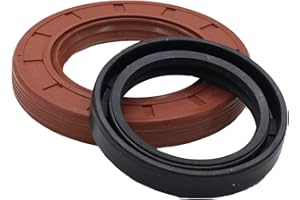 PLENTZOM Bottom Crank Lower Oil Seal 92049-7028 92049-7010 Compatible with Kawasaki FH531V FH541V FR, FS, FX Series 4 Stroke Engine (92049-7028+92049-7010)