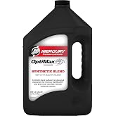 Mercury Optimax 2-Stroke Performance DFI Synthetic Blend Marine Engine Oil, 1 Gallon 8M0229798