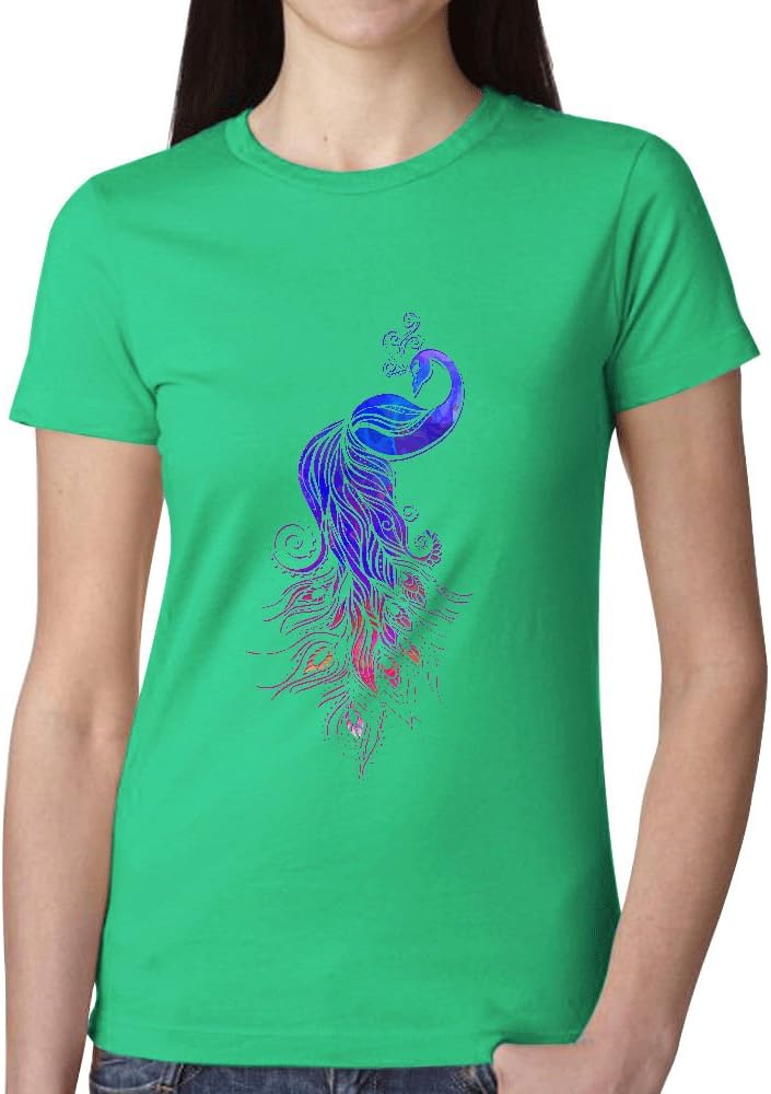 Timico Custom Colorful Peacock Women Tshirts