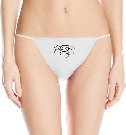 New Zodiac Cancer Sign Womens Sexy Style String Bikini Thongs Underwear
