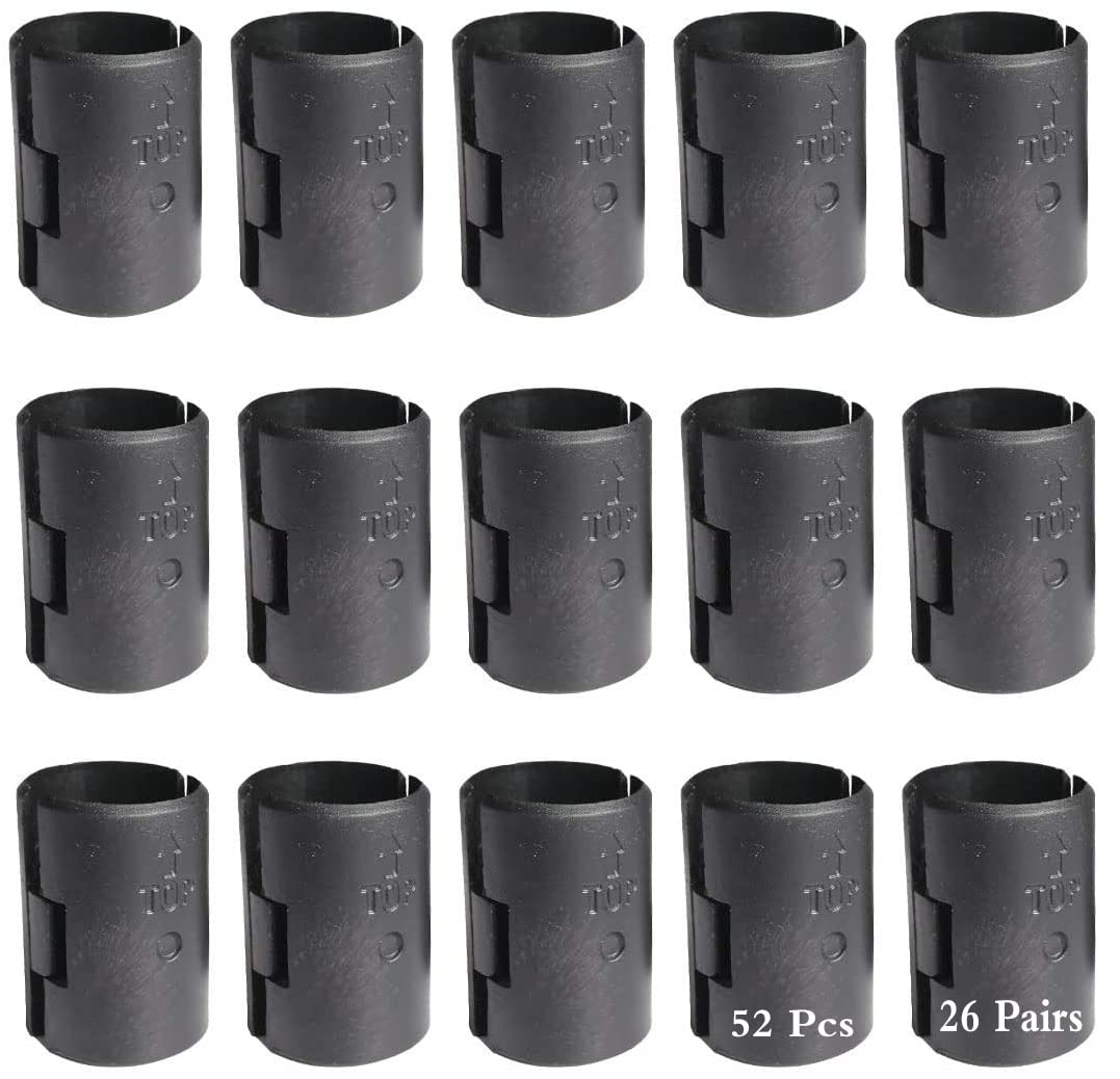 Wire Shelf Clips 52 Pcs Wire Shelving Shelf Lock Clips for 0.75" Post- Shelving Sleeves Replacements for Wire Shelving System,Fits with Thunder Group, Alera, Honey Can Do, Eagle, Metro and More