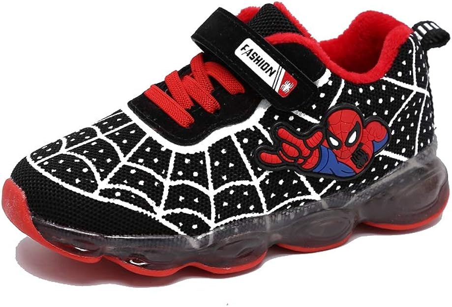 ROKIDS Kids Toddler Boys Spiderman Light Up Shoes Girls LED Sneaker