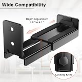 PUTORSEN Soundbar Wall Mount Bracket Dual, Depth 90-154mm, 33lb view 3