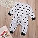 Newborn Baby Boy Girl Warm Long Sleeve Dots Romper Bodysuit Jumpsuit Outfits Clothes 12-18 Months Grey